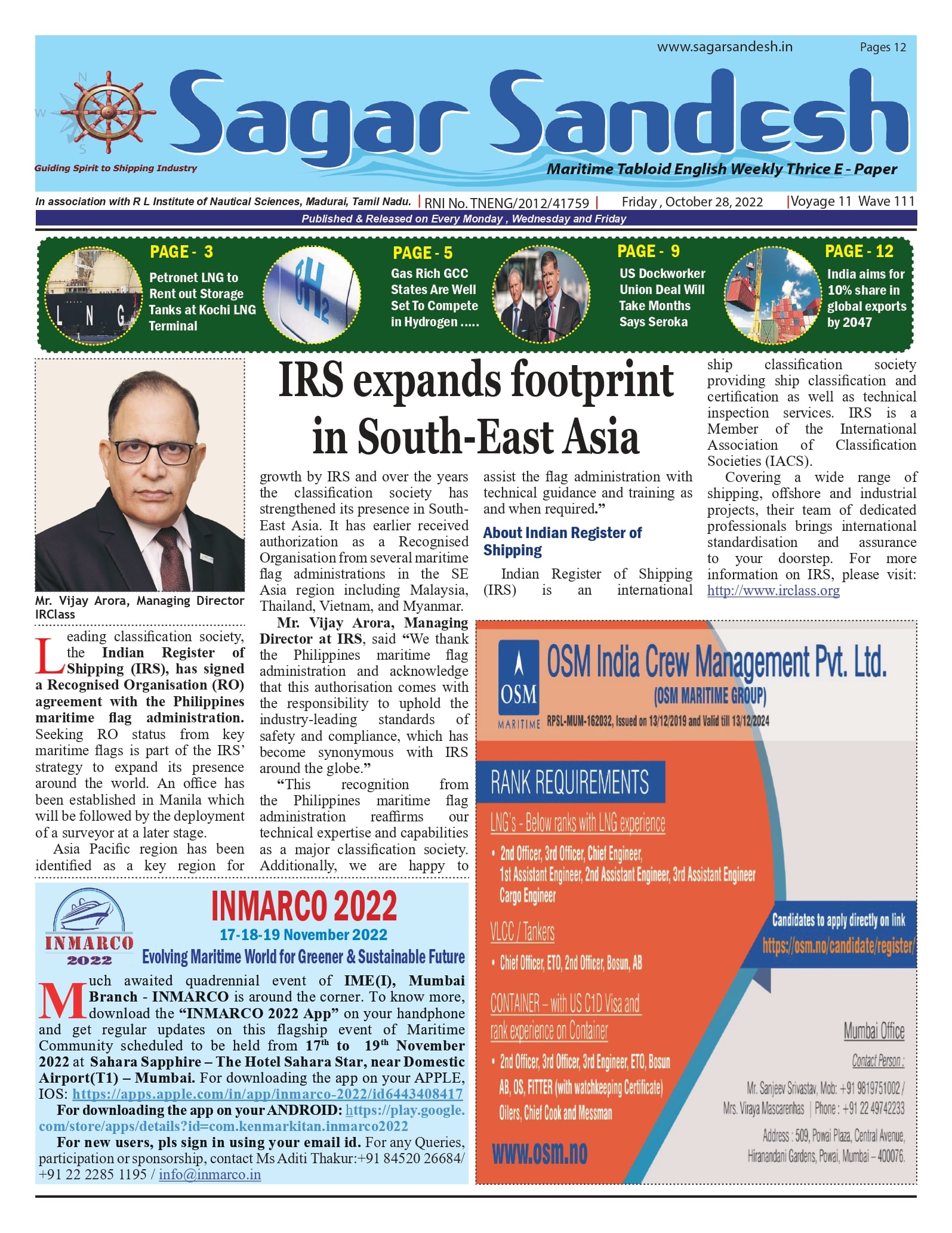 IRS expands footprint in South-East Asia