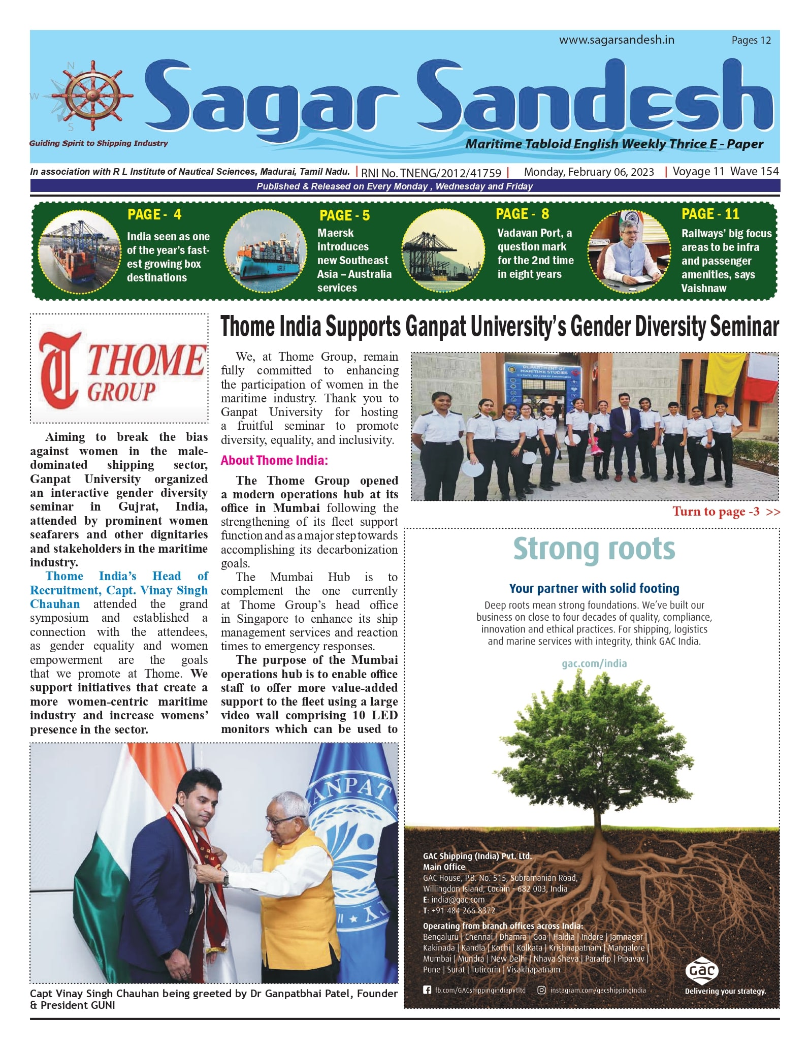 Thome India Supports Ganpat Universityâ€™s Gender Diversity Seminar