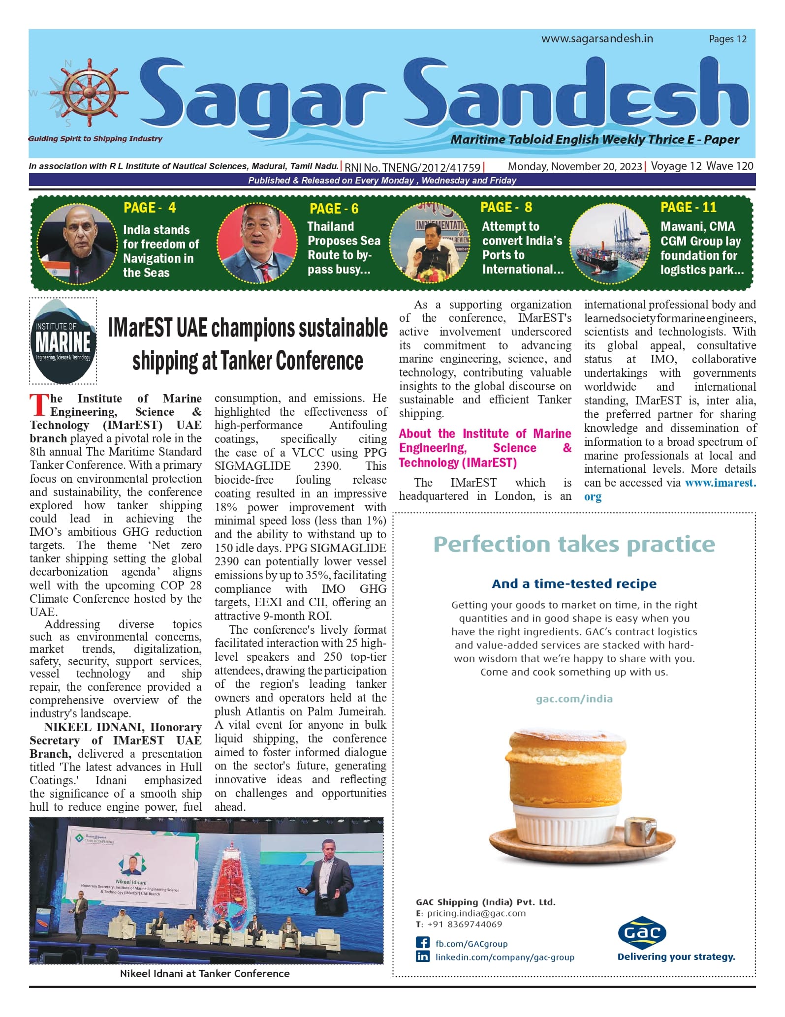 IMarEST UAE champions sustainable shipping at Tanker Conference