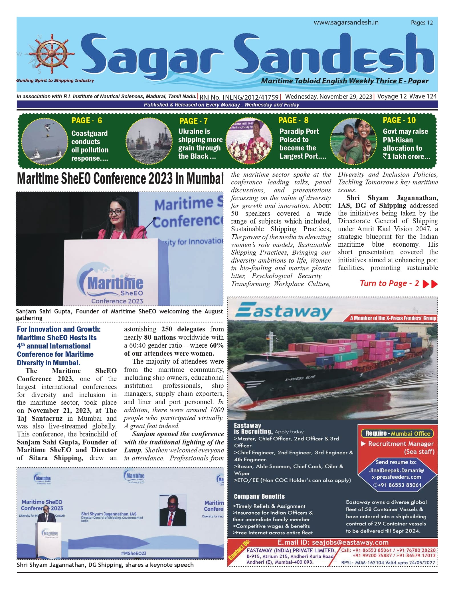 Maritime SheEO Conference 2023 in Mumbai