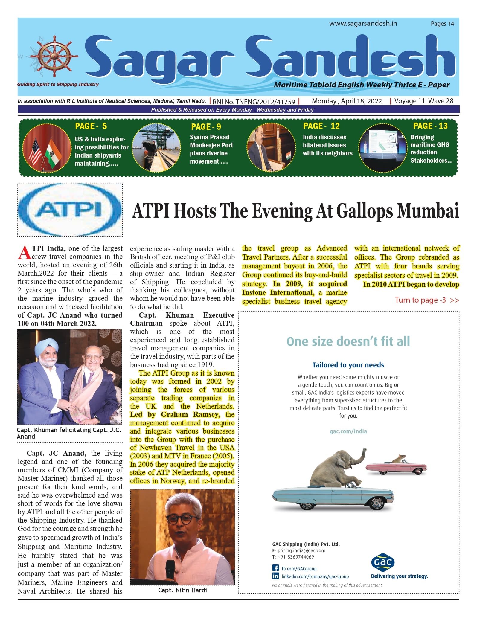 ATPI Hosts The Evening At Gallops Mumbai