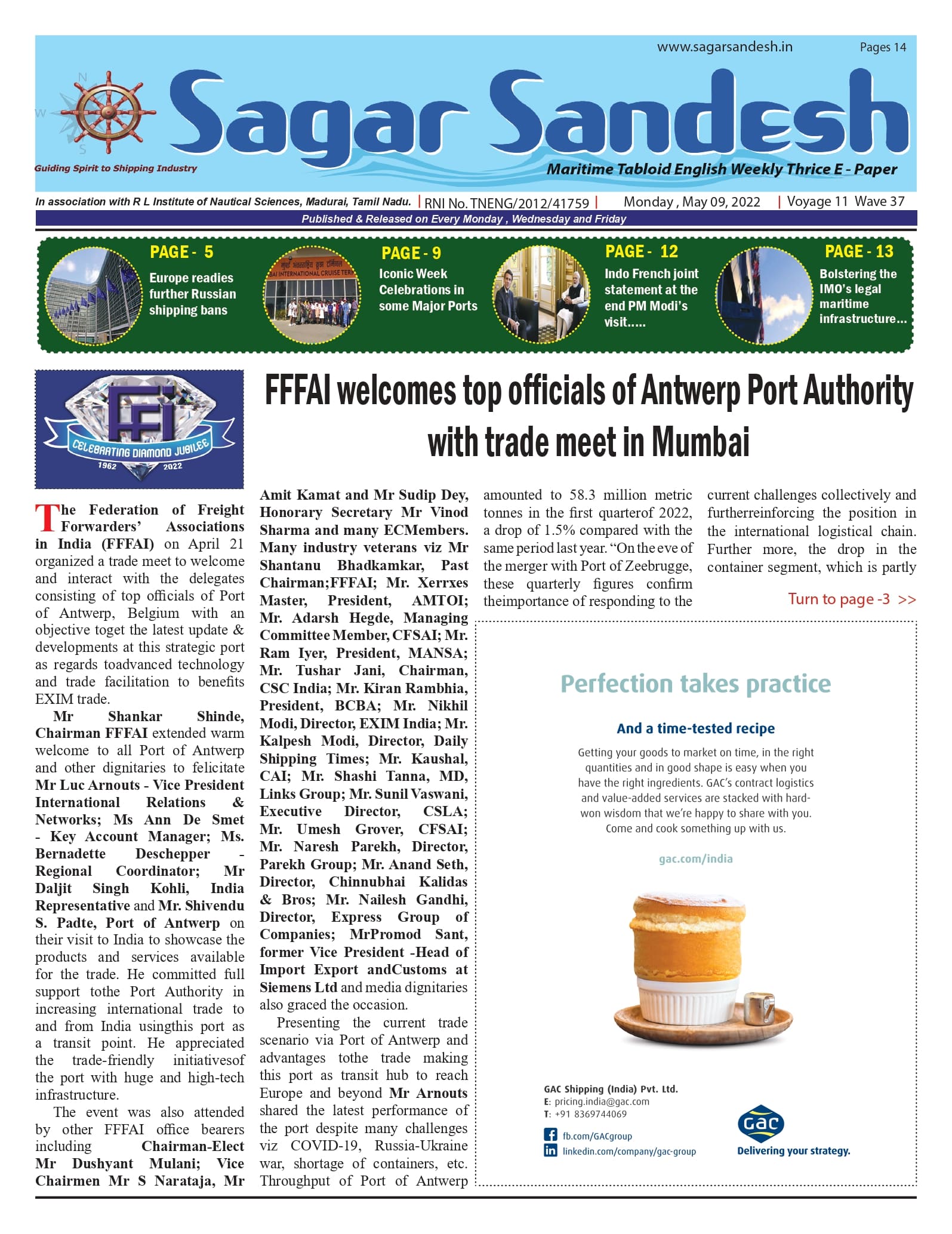 FFFAI welcomes top officials of Antwerp Port Authority with trade meet in Mumbai