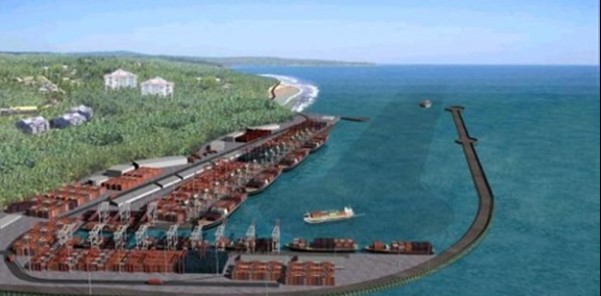 Shore handling equipment for Vizhinjam port is in place