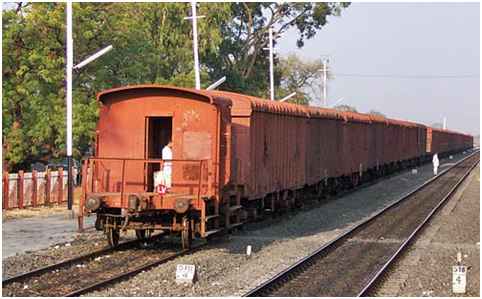 Railways freight loading up