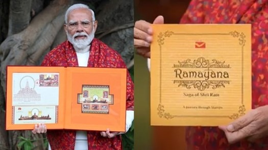 PM Modi releases commemorative postage stamps, book on Ram Temple