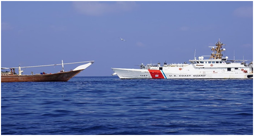 Coast Guard FRC intercepts Houthi weapons shipment