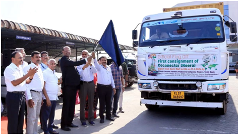 First consignment of Neera flagged off to US from Cochin Port