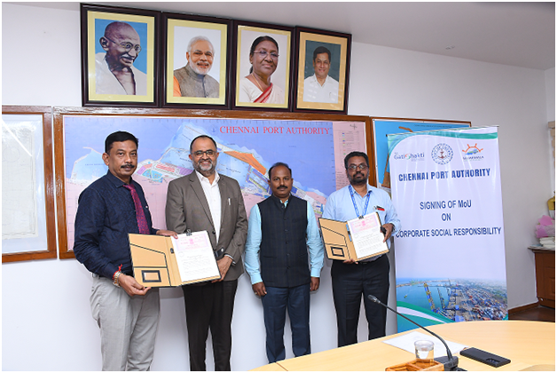 Chennai Port signs MOU :  CSR  Funding for Local Community Development