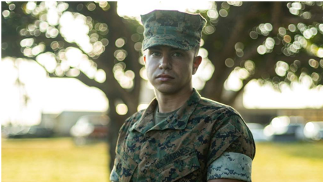 Marine receives rare heroism award for saving victim shot 23 times