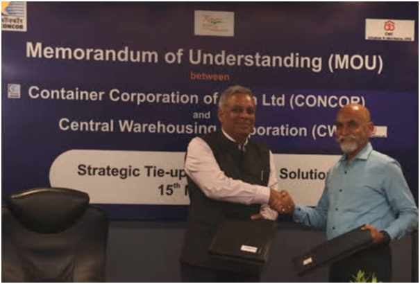 CONCOR & CWC join hands for supplementing logistics & warehousing in India