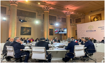 G7 Transport Ministers meeting in Milan briefed by ICS Chairman, on Security and Decarbonisation
