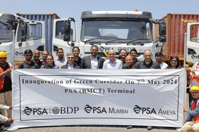 PSA BDP inaugurates a 150km zero-emission transport corridor in Nhava Sheva