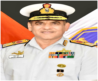Vice admiral SANJAY BHALLA, AVSM, NM assumes charge as the chief of personnel of Indian navy