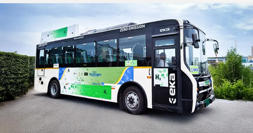 Hydrogen fuel cell bus deployed at Cochin International Airport