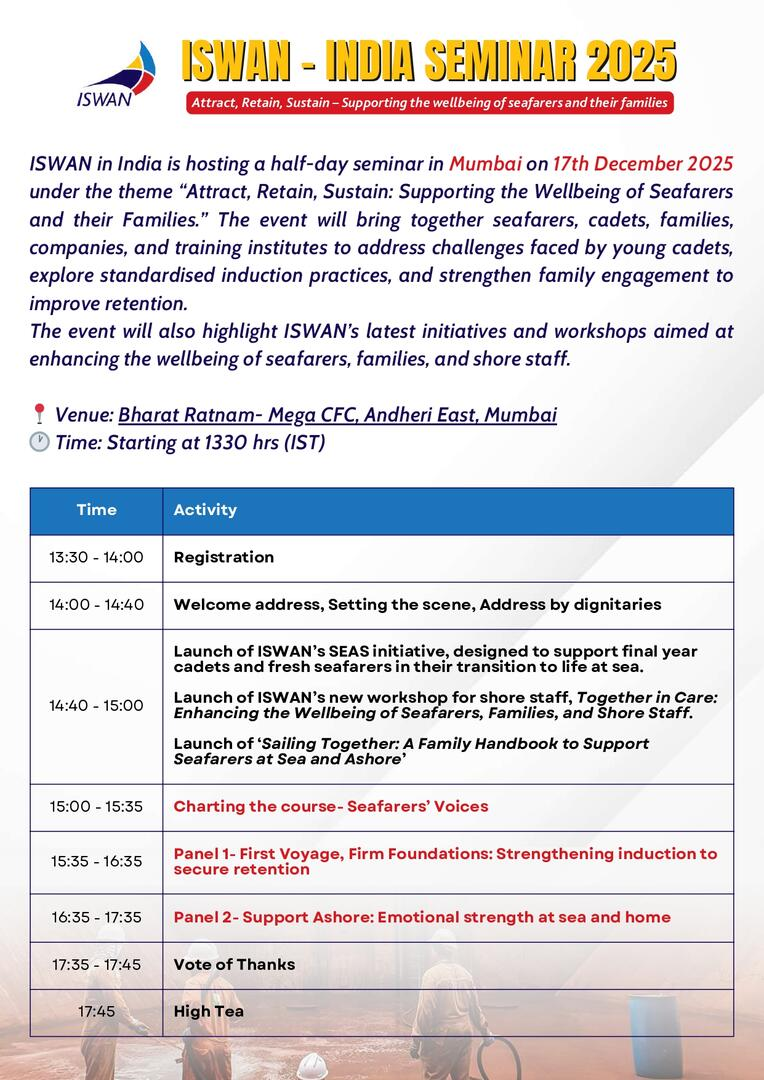 ISWAN India Seminar 2025: Attract, Retain, Sustain