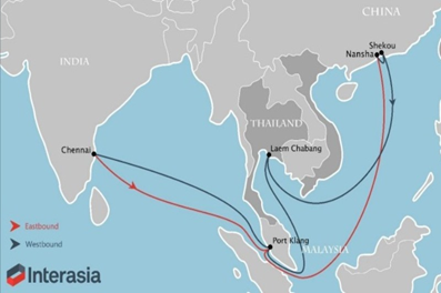 Intderasia Lines launches CI9 Far East–East India container service