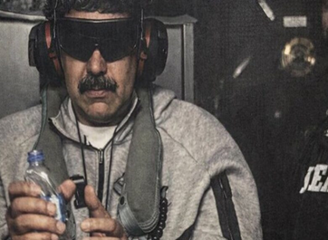 Nicolas Maduro on board the USS Iwo Jima / Donald Trump TruthSocial account