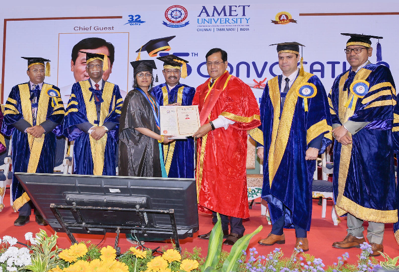 AMET University Conducts its 15th Convocation Ceremony 