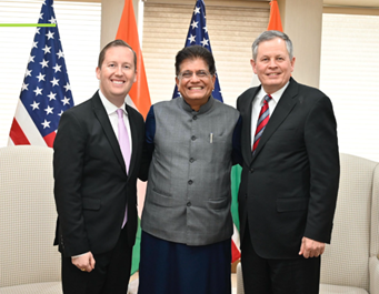 Piyush Goyal discusses bilateral relationship with US senator Daines, envoy Gor in New Delhi