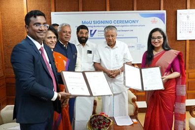 CONCOR Signs MoU with Vizhinjam International Seaport Ltd (VISL) to Explore Strategic Logistics Collaboration