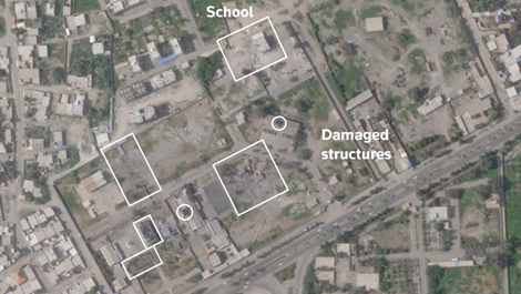 Satellite images suggest Iran school hit by US strike