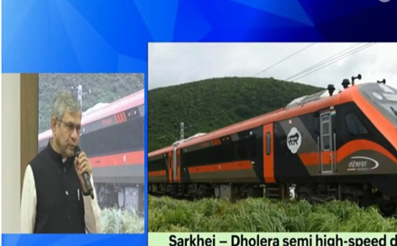 Centre Approves India’s First Semi High-Speed Rail Project connecting Ahmedabad and Dholera