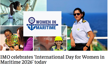 IMO celebrates ‘International Day for Women in Maritime 2026’ today