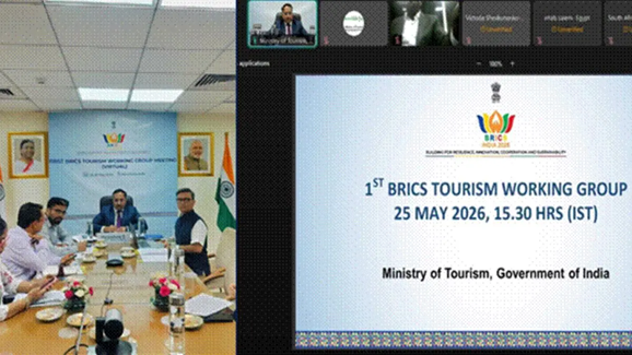 India Chairs First BRICS Tourism Working Group Meeting 2026, Sets New Cooperation Agenda/