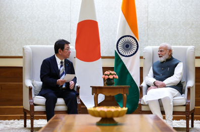 PM Modi welcomes Japanese Foreign Minister Toshimitsu Motegi, reaffirms strength of India–Japan Strategic Partnership