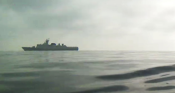 Seasats Lightfish USV encounters Chinese corvette on first autonomous transit of Taiwan Strait