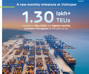 Adani Vizhinjam achieves record-breaking monthly milestone in May 2026