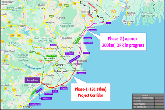 Cabinet approves the construction of new coastal Highway from Rameshwar to Paradeep on Hybrid Annuity Mode in Odisha
