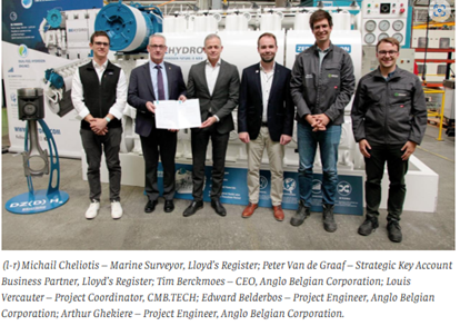Lloyd’s Register grants first class approval for BeHydro’s 100% hydrogen marine engine