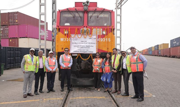 CMA CGM India Launches Weekly Export Block Train Service from North India to Mundra Port