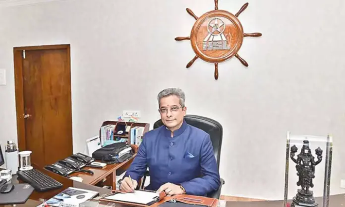 Rear Admiral C. Raghuram, VSM (Retd.) assumes charge as CMD of Hindustan Shipyard Ltd