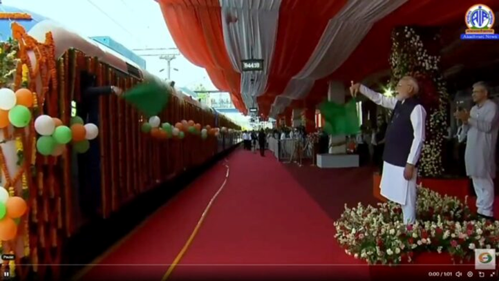 PM Modi flagged off India’s first Hydrogen-Powered Train