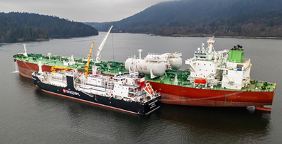 Seaspan Energy completes its 150th ship-to- ship LNG bunkering