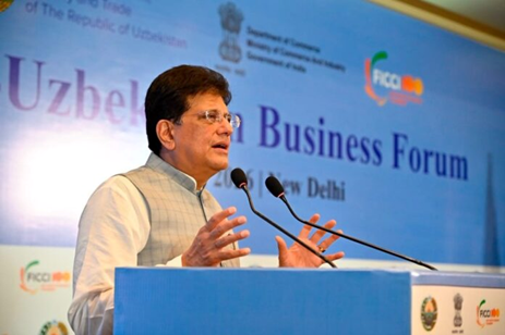 Piyush Goyal invites Indian and Uzbek businesses to Co-invest and Co-manufacture; Calls for doubling bilateral trade at India-Uzbekistan Business Forum