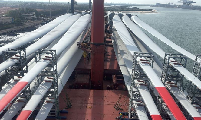 V.O. Chidambaranar Port Records 106.55% Growth in Windmill Blade Cargo Handling