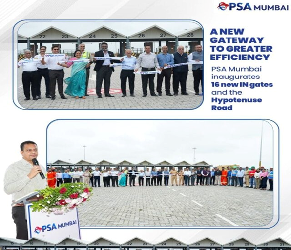 PSA Mumbai inaugurates 16 new entry gates and Hypotenuse Road