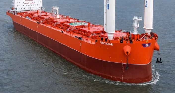KCC takes delivery of wind-assisted combination carrier Baltazar