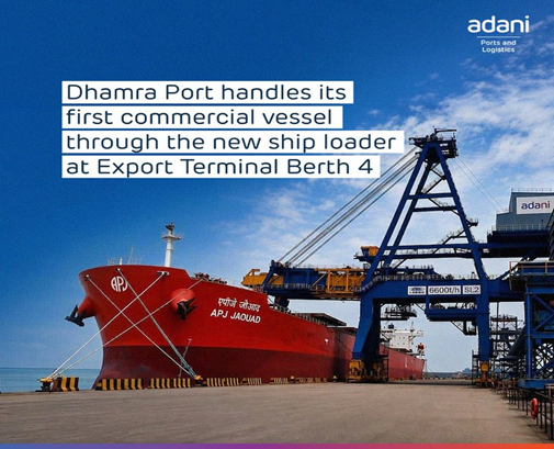Adani Dhamra Port marks new operational milestone with mechanised loading system at export terminal
