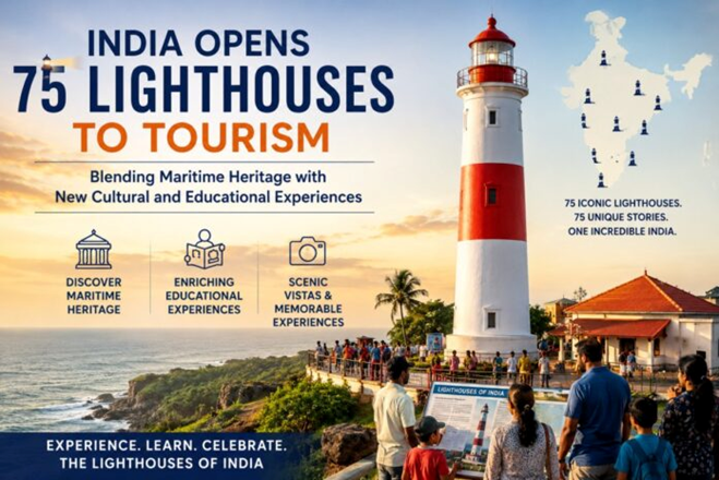 India opens 75 lighthouses to tourism, blending Maritime Heritage with new cultural and educational experiences