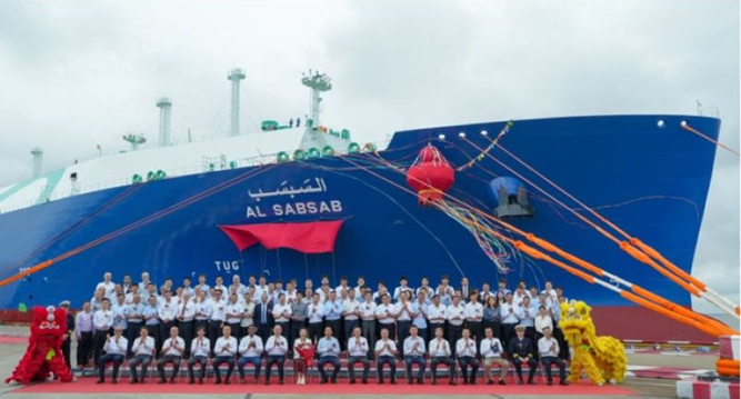 MOL Names New LNG Carrier “AL SABSAB” for QatarEnergy