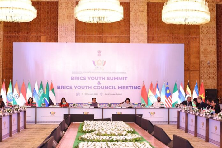 Gujarat Dy CM Harsh Sanghvi welcomes representatives at BRICS Youth Summit, highlights state’s progress