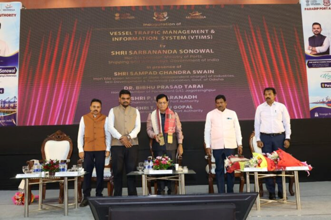 SarbanandaSonowal inaugurates ₹427.80 Crore projects at Paradip Port, marks 18.5-metre deep-draft capability