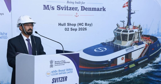 Cochin Shipyard begins construction of Svitzer’s advanced battery-electric tugs in India
