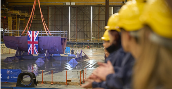 Keel laid for first Fleet Solid Support ship