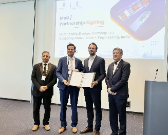 Strengthening India-Germany Maritime Cooperation ; Buoyancy Consultants and Neptun Ship Design Sign Letter of Intent (LoI) 