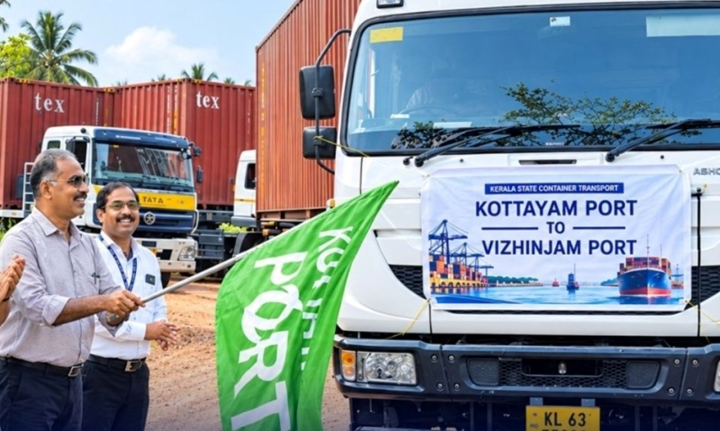 Kottayam Port Commences First Container Movement to Vizhinjam/